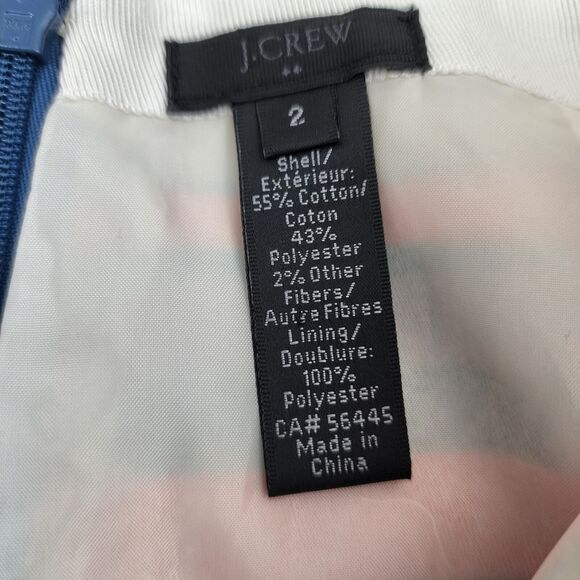 J. Crew Mini Skirt Size 2 Striped Metallic Mini Skirt - Picture 4 of 9